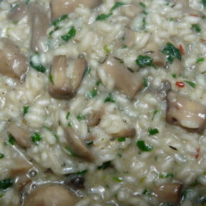 Risotto (rizoto) cu ciuperci și cimbru (de la 1 an)