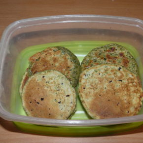 Pancakes cu spanac (de la 1 an)