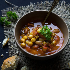 Supă marocană de linte și năut (Harira) (de la 1 an)