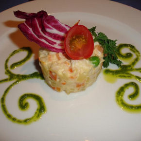 Salată boeuf (sau rusească) cu pește (de la 3 ani)